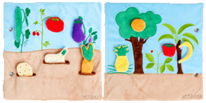 Planche éducative Kitibook — activité d'éveil pour bébé et enfant